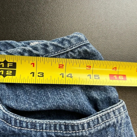 Faded Glory Women’s 10 Jean Capris‎ Floral Embroidered Boho Y2K Style Festival - Picture 9 of 14